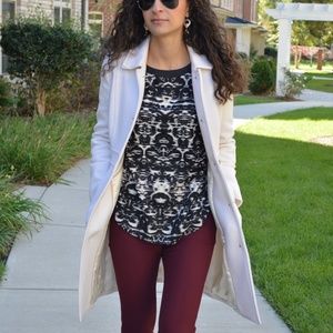 J.Crew Black and White Pullover Blouse